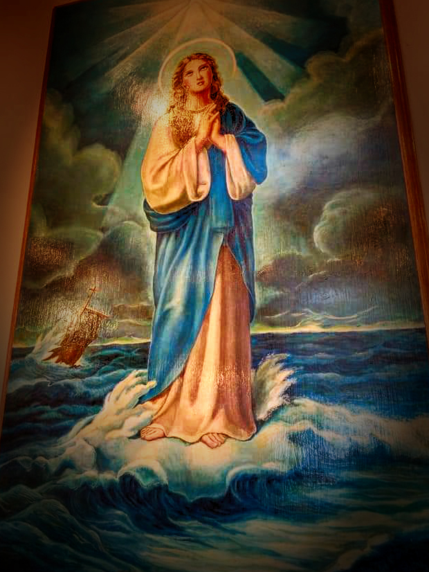 Jesus Appearing to Sailor's Guiding Them to a Safe Port