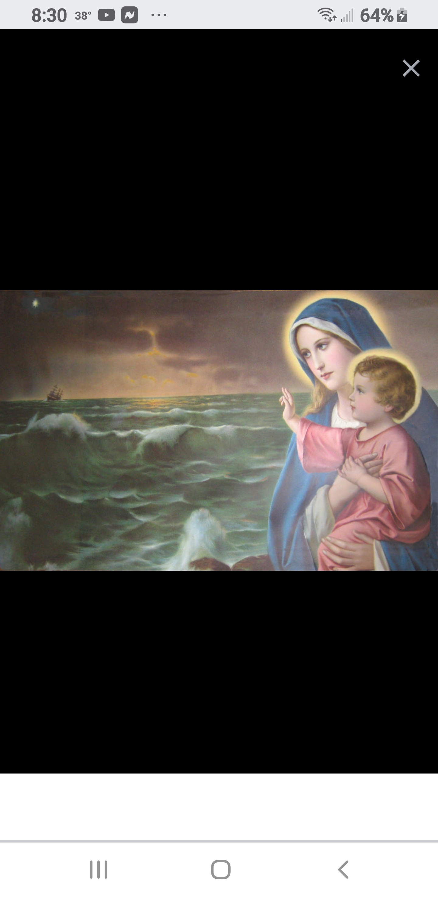 Jesus Appearing to Sailor's Guiding Them to a Safe Port